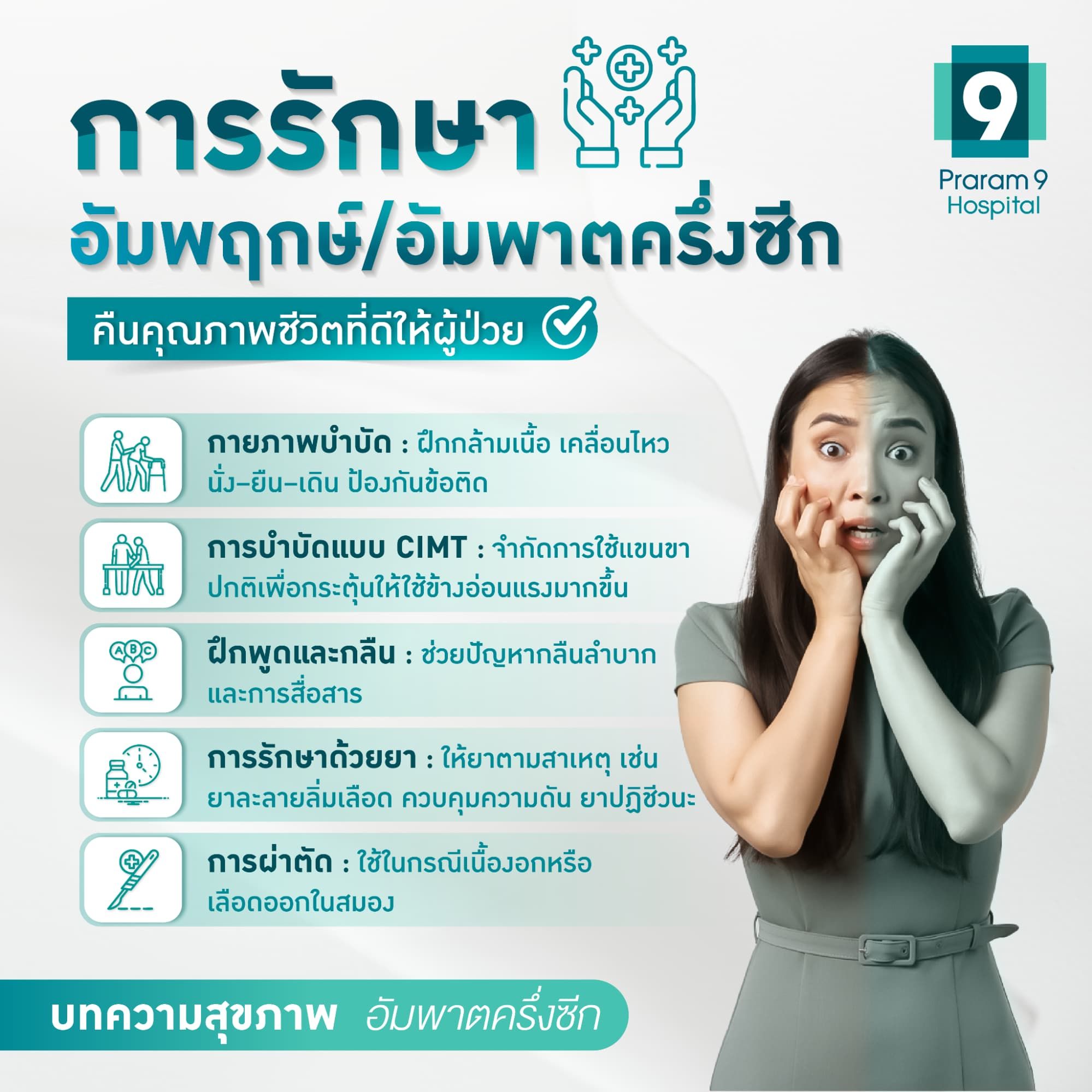 วิธีรักษาอาการชาครึ่งซีก