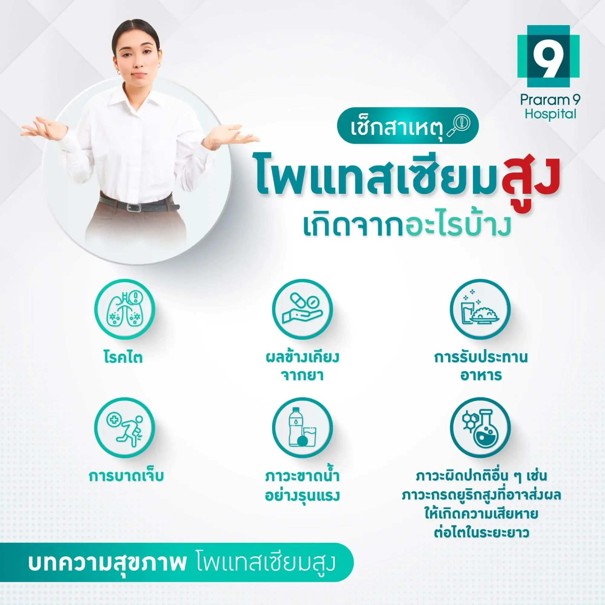 โพแทสเซียมสูงเกิดจากอะไร