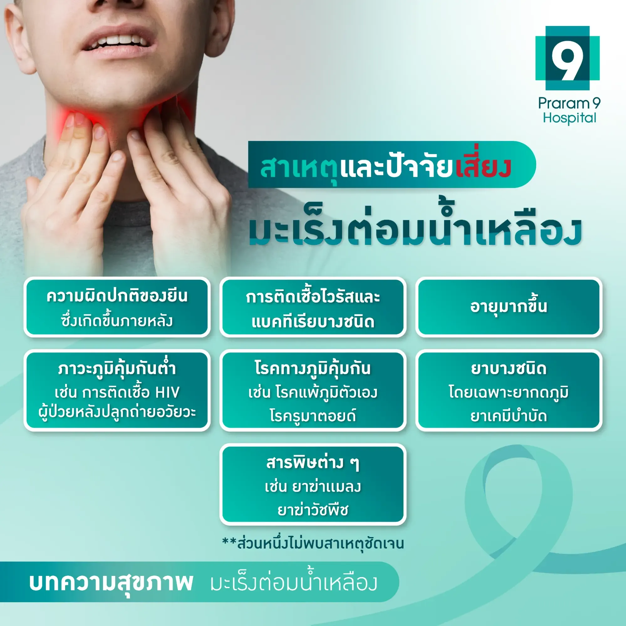 สัญญาณมะเร็งต่อมน้ำเหลือง