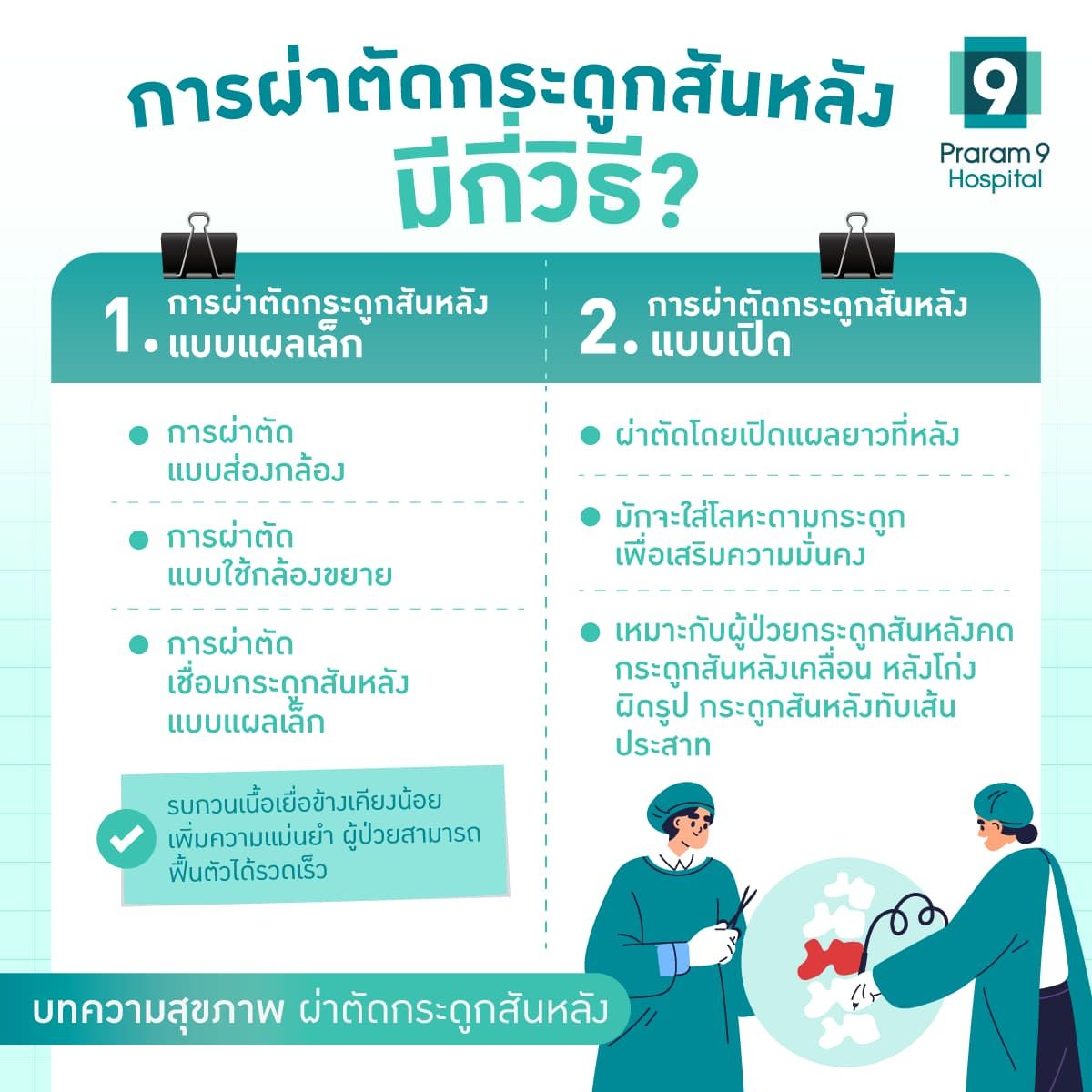 ผ่าตัดกระดูกสันหลัง ใส่เหล็ก