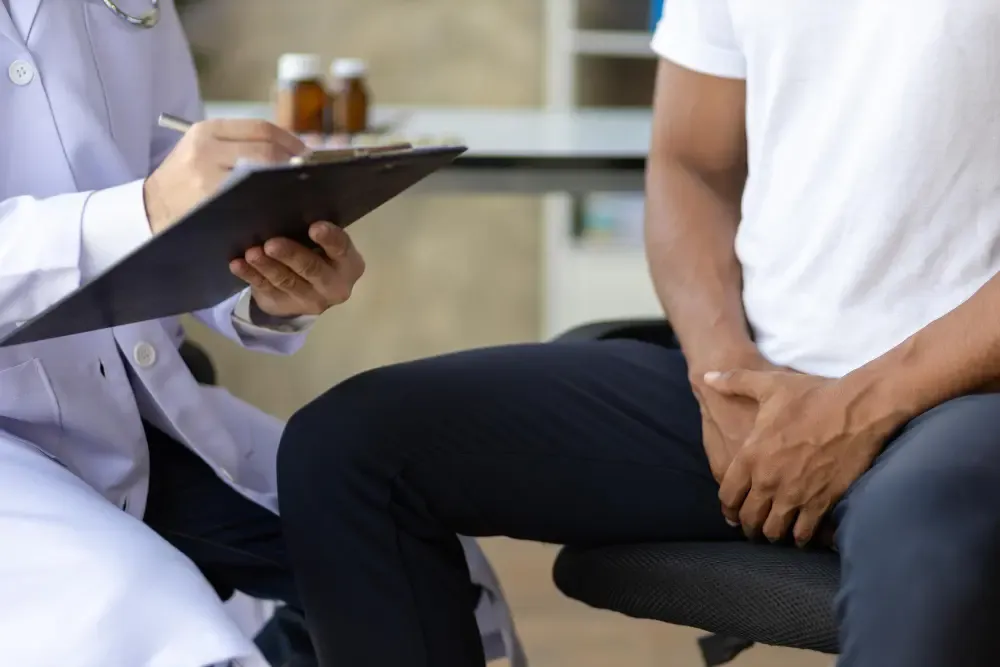 การตรวจอาการปัสสาวะไม่ออก