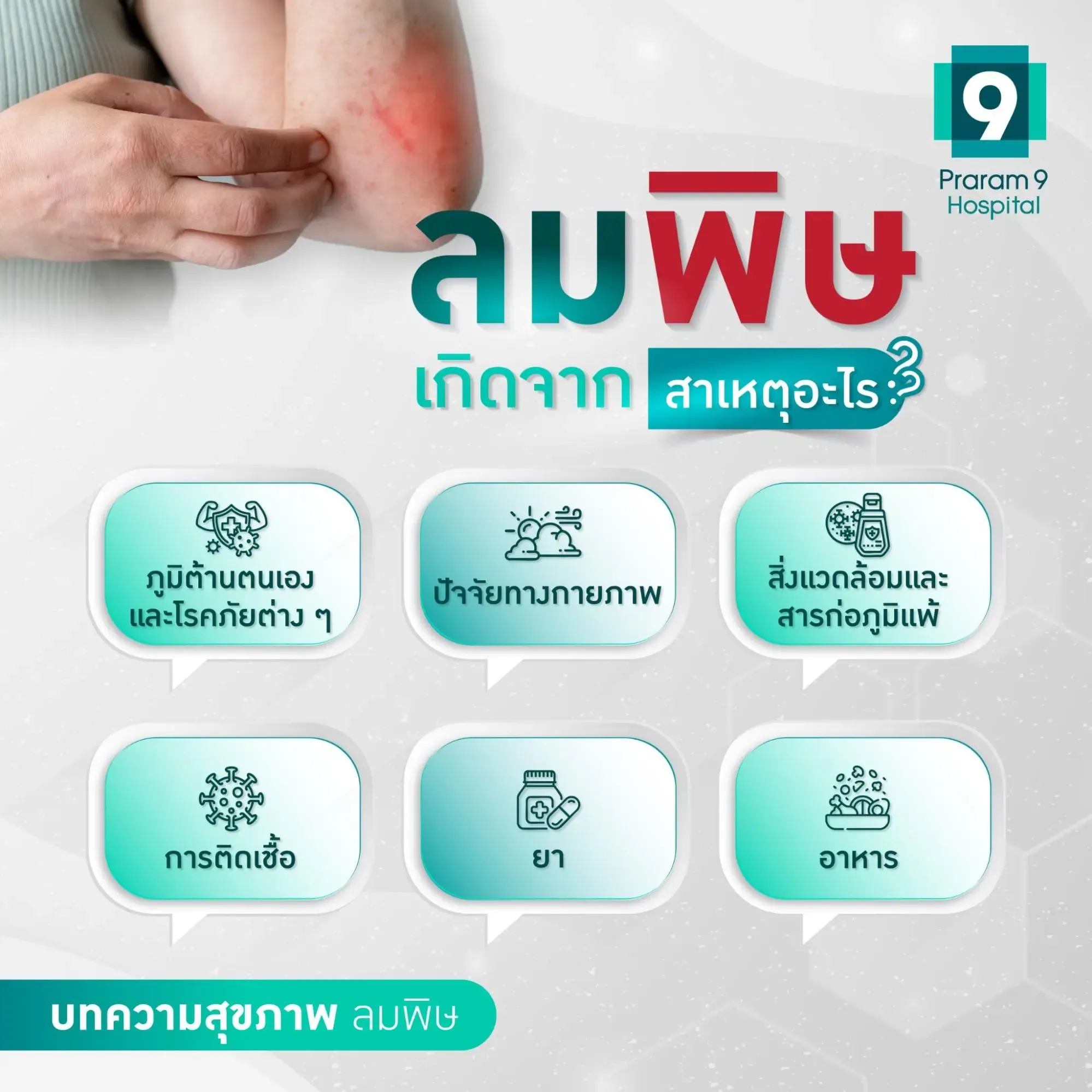 ลมพิษเกิดจาก