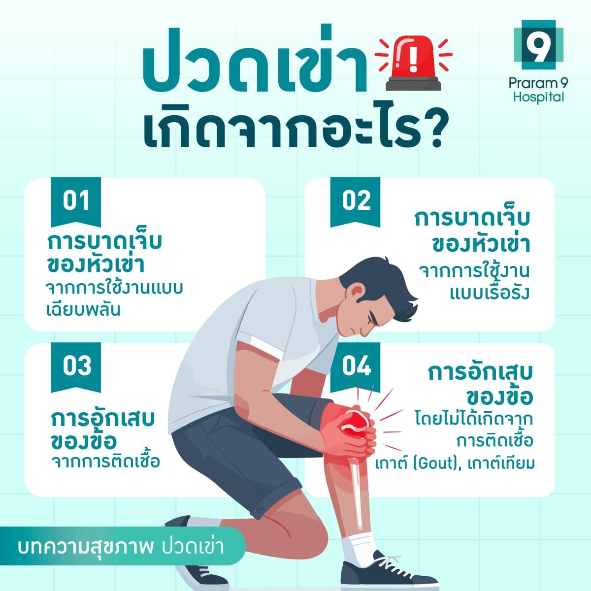 ปวดเข่าเกิดจากอะไร