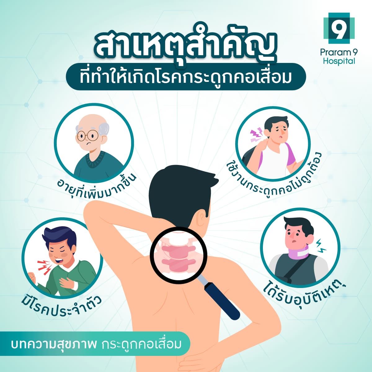 กระดูกคอเสื่อมทับเส้นประสาท สาเหตุ